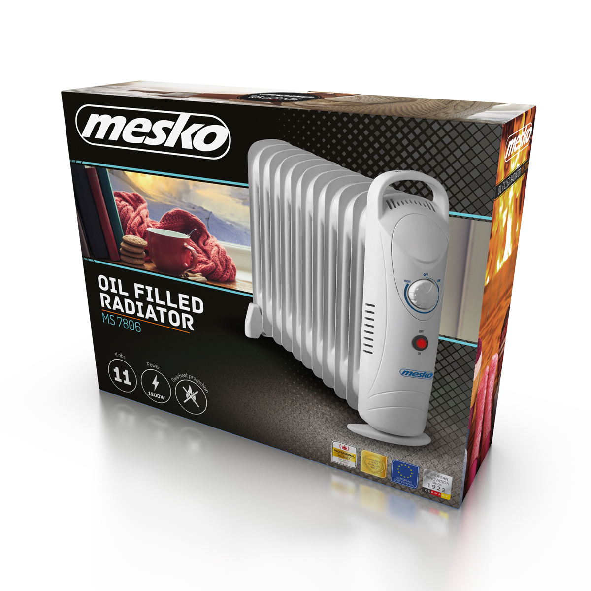 grzejnik olejowy MS7806 opakowanie