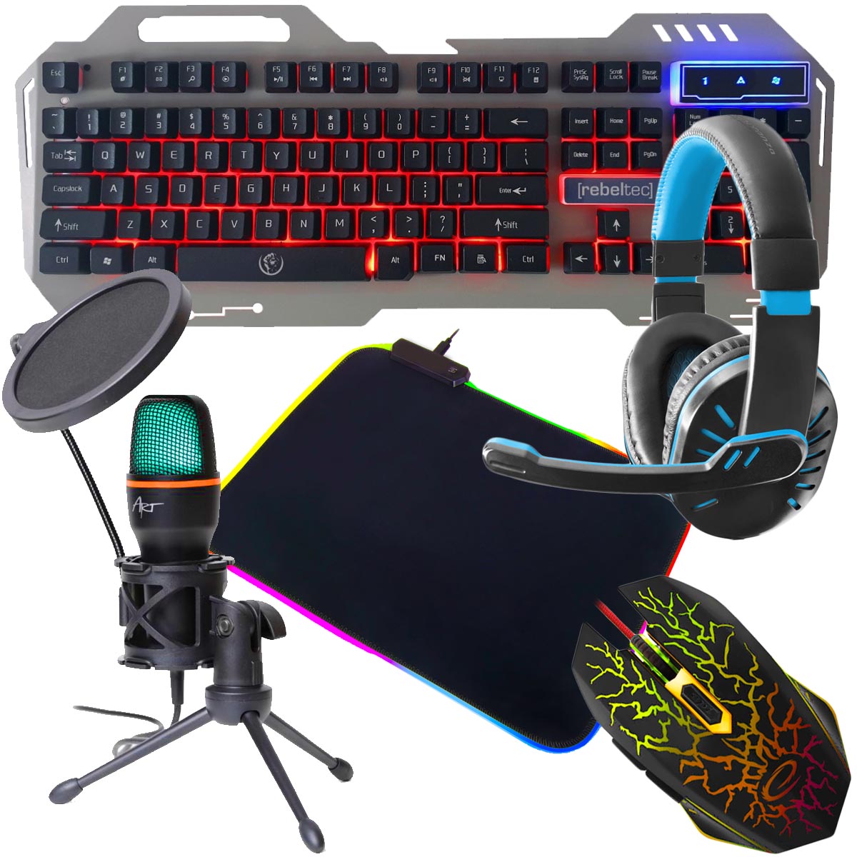 klawiatura rebeltec discovery 2 zestaw