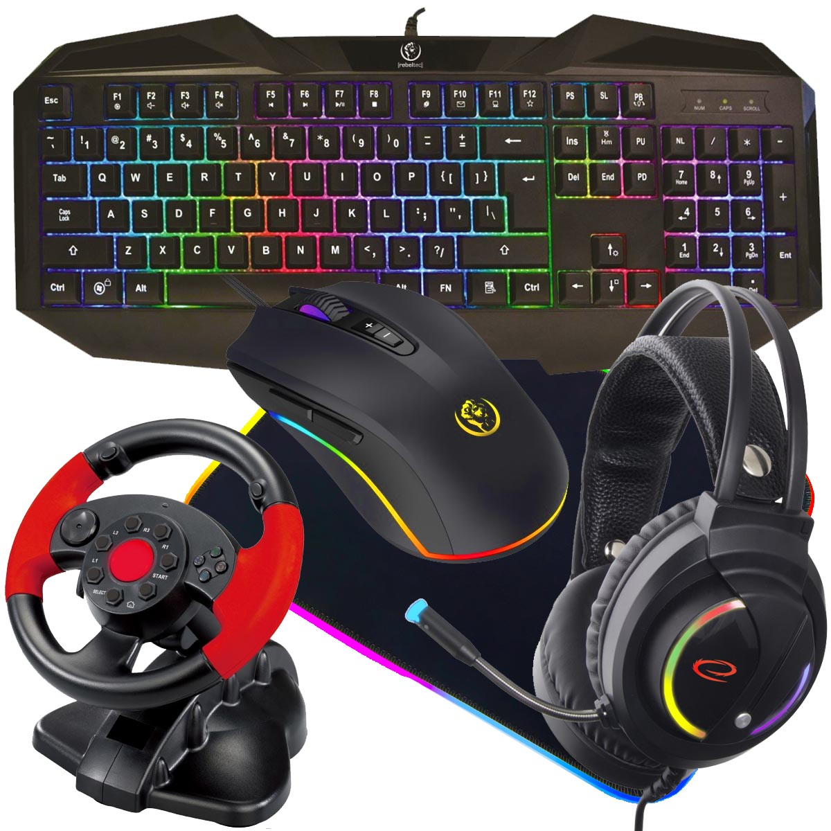 klawiatura rebeltec patrol zestaw