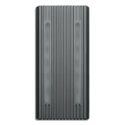 Obudowa kieszeń na dysk M.2 SSD SATA NVME Qoltec USB-C LED RGB