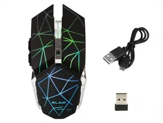 Bezprzewodowa mysz gamingowa BLOW HURRICANE 3 podświetlana LED