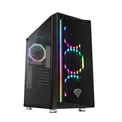 Obudowa GENESIS IRID 400 RGB MIDI TOWER z oknem bez PSU WENTYLATORY LED RGB + pilot