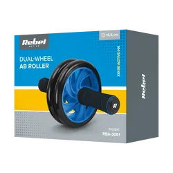 Kółko podwójne roller do ćwiczeń mięśni brzucha AB REBEL ACTIVE Wheel AB-2