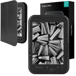 Czytnik E-book Kruger&amp;Matz Library 4 Carta + 500 książek + etui + słuchawki + folia ochronna