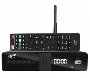 Tuner cyfrowy LTC DVB-T2 WiFi HEVC H.265 z programowalnym pilotem