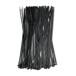 Opaski zaciskowe wielorazowego użytku trytytki odpinane 7.2x400mm 100 szt. czarne