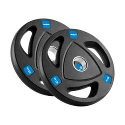Zestaw obciążeń żeliwnych gumowanych otwór olimpijski 51mm REBEL ACTIVE  2x10kg