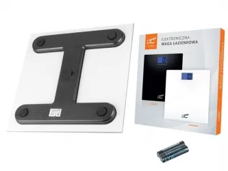Elektroniczna waga  łazienkowa LTC z termometrem do 180 kg biała