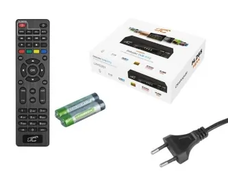 Tuner cyfrowy LTC  DVB-T2 H.265 HEVC z programowalnym pilotem