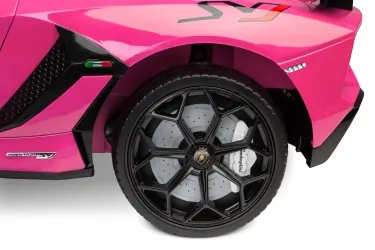 Samochód auto na akumulator Caretero Toyz Lamborghini Aventador SVJ akumulatorowiec + pilot zdalnego sterowania - różowy