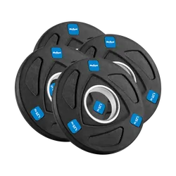 Zestaw obciążeń żeliwnych gumowanych otwór olimpijski 51mm REBEL ACTIVE  4x1.25kg
