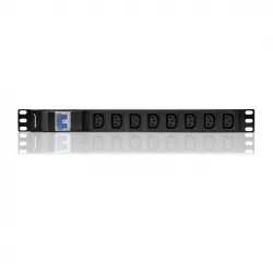 Listwa zasilająca antyprzepięciowa CB RACK PDU Qoltec do szafy RACK 19&quot; 1U 10A 2m 8xIEC C13