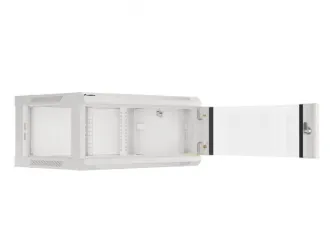 Szafa instalacyjna RACK V2 wisząca 19&#039;&#039; 4U 600x450 drzwi szklane Lanberg  - szara