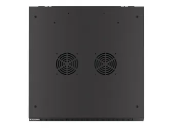 Szafa instalacyjna RACK V2 wisząca 19&#039;&#039; 6U 600x600 drzwi szklane Lanberg  - czarna