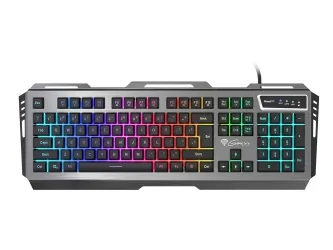 Zestaw klawiatura aluminiowa Genesis RHOD 420 + mysz + słuchawki + podświetlana mata gamingowa