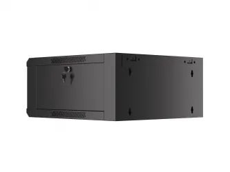 Szafa instalacyjna RACK V2 wisząca 19'' 4U 570x600 drzwi szklane Lanberg  - czarna