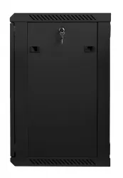 Szafa instalacyjna RACK wisząca 19'' 15U 600x450 drzwi szklane Lanberg - czarna