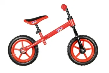 Rower rowerek biegowy Hankskids Easy 12'' koła EVA - czerwony
