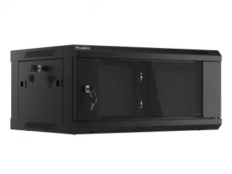 Szafa instalacyjna RACK V2 wisząca 19&#039;&#039; 4U 600x450 drzwi szklane Lanberg  - czarna
