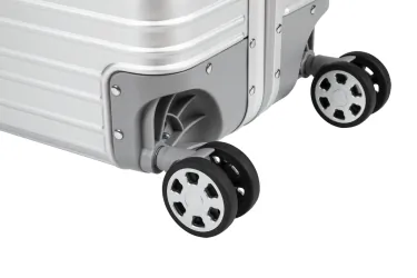 Kabinowa walizka aluminiowa na kółkach Kruge&amp;Matz 82 l srebrna