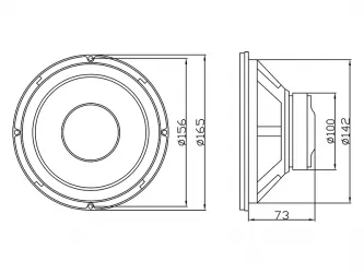 Głośnik niskotonowy BLOW A-165 8Ohm 