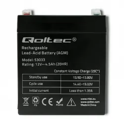 Akumulator żelowy Qoltec 12V 4.5Ah