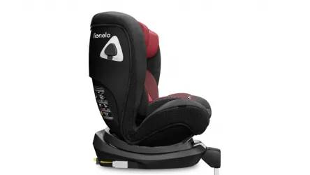 Fotelik samochodowy przód tył LIONELO BRAAM 0-36 KG ISOFIX + noga - kolor bordowy