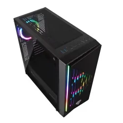 Obudowa GENESIS IRID 400 RGB MIDI TOWER z oknem bez PSU WENTYLATORY LED RGB + pilot