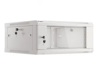 Szafa instalacyjna RACK V2 wisząca 19&#039;&#039; 4U 600x600 drzwi szklane Lanberg  - szara