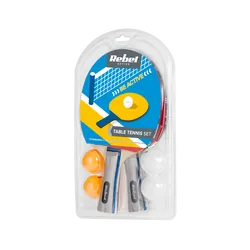 Zestaw rakietek do tenisa stołowego REBEL ACTIVE 2x rakietka   4x piłeczka