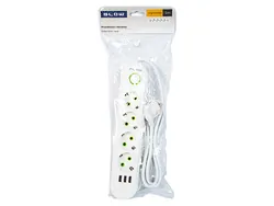 Listwa przedłużacz sieciowy BLOW 4 gniazda   3x USB 5m - biały