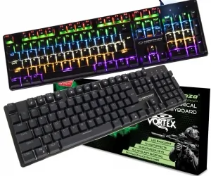 Mechaniczna klawiatura gamingowa podświetlana Esperanza VORTEX LED RAINBOW 