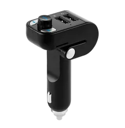 Transmiter FM samochodowy z zestawem głośnomówiącym Peiying Bluetooth 2xUSB
