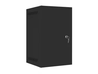 Szafa instalacyjna RACK wisząca 10&#039;&#039; 9U 280x310 drzwi metalowe Lanberg - czarna