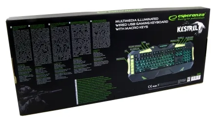Klawiatura gamingowa Esperanza KESTREL LED RGB 