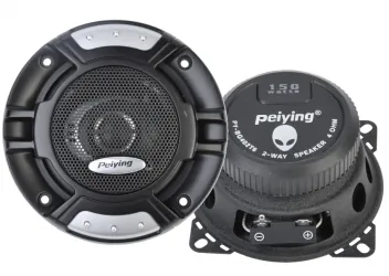 Głośniki samochodowe Peiying 4" 80W z maskownicami komplet