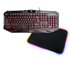 GENESIS RX39 klawiatura dla graczy z podświetleniem + mysz + podświetlana mata