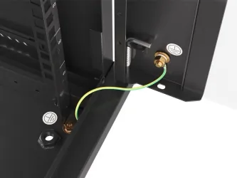 Szafa instalacyjna RACK V2 wisząca 19'' 6U 600x450 drzwi szklane Lanberg  - czarna