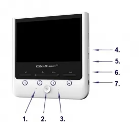 Wideodomofon Qoltec Theon 7 TFT LCD 7" - biały