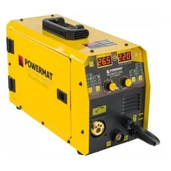 Migomat spawarka inwertorowa 220A Powermat PM-IMGTS-220L duży zestaw