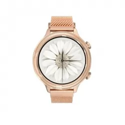 Zegarek sportowy smartwatch SENBONO LADY M3 z metalowa kopertą IP68 pulsoksymetr - złoty
