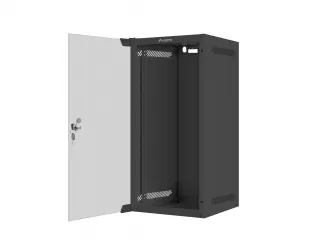 Szafa instalacyjna RACK wisząca 10'' 12U 280x310 drzwi szklane Lanberg (flat pack) - czarna