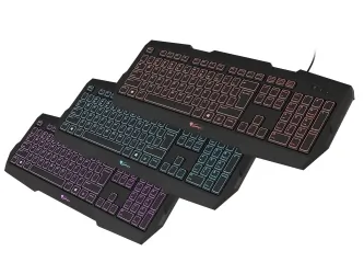 Klawiatura Genesis RX22 podświetlana klawiatura + mysz + mata gamingowa dla graczy + słuchawki + pad