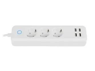 Listwa przedłużacz Smart Home Lanberg WiFi 1.8m 3x SCHUKO 10A + 4x USB 2.1A biała