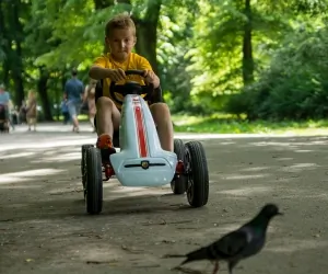 Gokart na pedały Milly Mally Abarth czarny