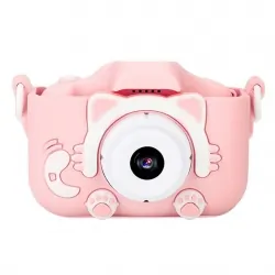 Aparat dla dzieci kamera HD X5 + ochronne etui w Kształcie Zwierzątka - różowy