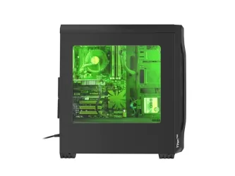 OBUDOWA GENESIS TITAN 750 GREEN MIDI TOWER Z OKNEM, REG. OBR., USB 3.0, BEZ PSU