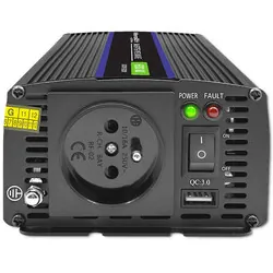 Przetwornica napięcia Qoltec Monolith 600 MS Wave 12V/230V 300W/600W USB