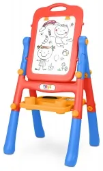 Magnetyczna tablica edukacyjna Caretyero Toyz Red dwustronna klasyczna i whiteboard