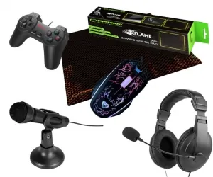 Zestaw Blow klawiatura z podświetleniem LED RED COLD STEEL + mysz + podkładka + słuchawki + pad